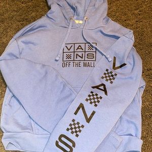 Blue vans cropped hoodie